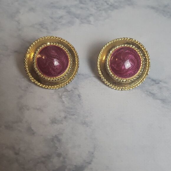 Vintage Pink Earrings   - Picture 1 of 5